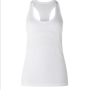 White Lululemon Swiftly Tech Racerback Tank Top